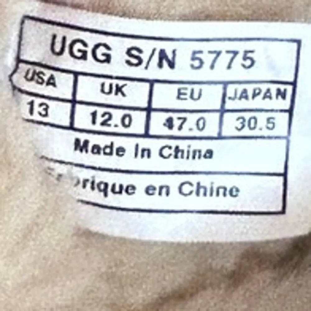 UGG Australia Ascot Suede Sheepskin Moccasin Slippers Brown Men's 13 - S/N 5775